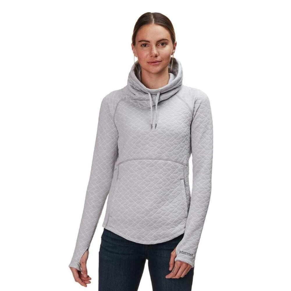 Marmot | Annie Pullover Turtleneck Sweatshirt Layer in Grey Small